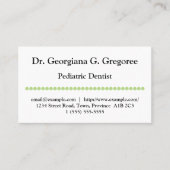 プロフェッショナル小児歯科ビジネスカード 名刺 (正面)