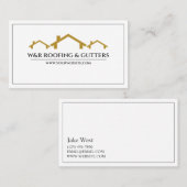 プロフェッショナル屋根と樋名刺 名刺 (正面/裏面)