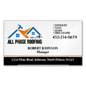 プロフェッショナル屋根サービス マグネット名刺 (正面)