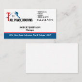 プロフェッショナル屋根サービス 名刺 (正面/裏面)