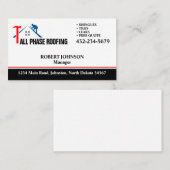 プロフェッショナル屋根サービス 名刺 (正面/裏面)