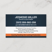 プロフェッショナル屋根サービス – 屋根屋 名刺 (裏面)