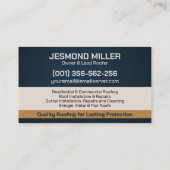 プロフェッショナル屋根サービス – 屋根屋 名刺 (裏面)