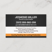 プロフェッショナル屋根サービス – 屋根屋 名刺 (裏面)