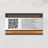 プロフェッショナル屋根サービス – 屋根屋 名刺 (裏面)