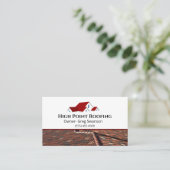 プロフェッショナル屋根建築会社 名刺 (スタンド正面)