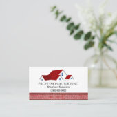 プロフェッショナル屋根建築会社 名刺 (スタンド正面)