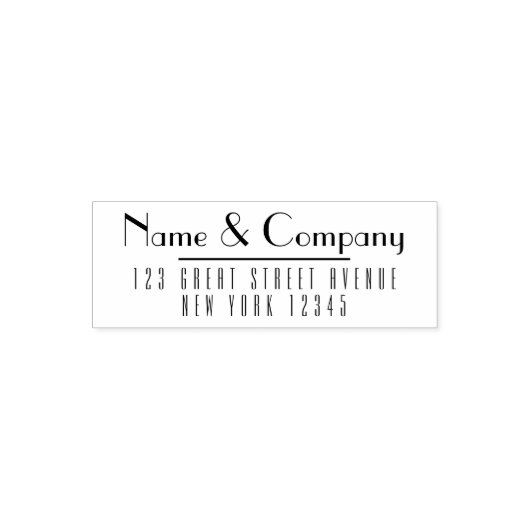 プロフェッショナル差出人住所自己インキングスタンプ セルフインキングスタンプ (デザイン)