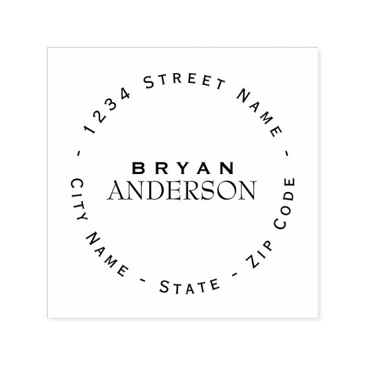 プロフェッショナル差出人住所自己スタンプ セルフインキングスタンプ (デザイン)