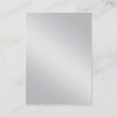 プロフェッショナル平シンプル金属銀ユニーク 名刺 (裏面)