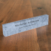 プロフェッショナル平野モダンエレガント デスクネームプレート (側面)