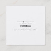 プロフェッショナル平野ユニーク特別赤白 スクエア名刺 (裏面)