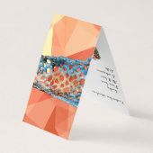 プロフェッショナル幾何学的な名刺 名刺 (裏面)