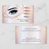 プロフェッショナル幾何学的メイクアップアイブラシストローク 名刺 (正面/裏面)