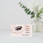 プロフェッショナル幾何学的メイクアップアイブラシストローク 名刺 (スタンド正面)