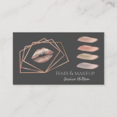プロフェッショナル幾何学的メイクアップリップブラシストローク 名刺 (正面)