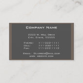 プロフェッショナル幾何学的名刺 名刺 (裏面)