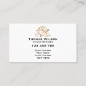 プロフェッショナル建築の修理工具 名刺 (裏面)