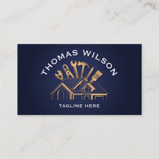 プロフェッショナル建築の修理工具 名刺 (正面)