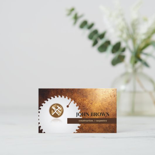 プロフェッショナル建築グローバルツール大工 名刺 (スタンド正面)