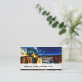 プロフェッショナル建築ブルドーザードライバー 名刺 (スタンド正面)