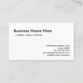 プロフェッショナル建築ブルドーザードライバー 名刺 (裏面)