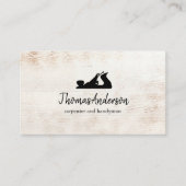 プロフェッショナル建築及びカーペンターウッド飛行機 名刺 (正面)