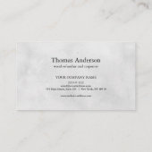 プロフェッショナル建築及びカーペンターウッド飛行機 名刺 (裏面)