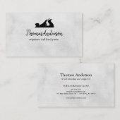 プロフェッショナル建築及びカーペンターウッド飛行機 名刺 (正面/裏面)