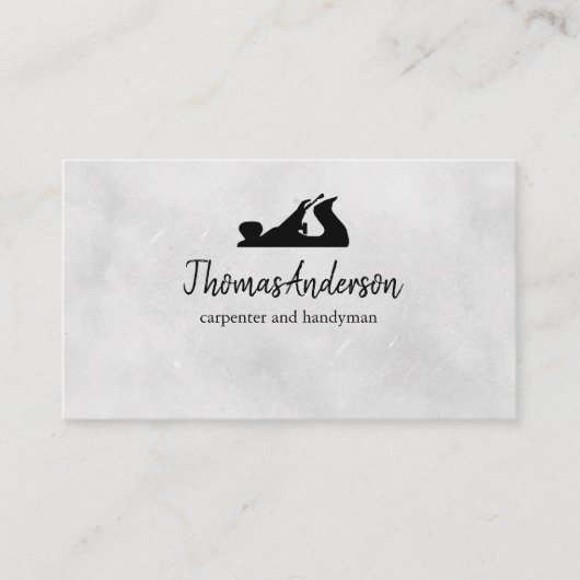 プロフェッショナル建築及びカーペンターウッド飛行機 名刺 (正面)