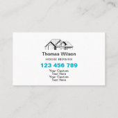 プロフェッショナル建築手利大工ツール 名刺 (裏面)