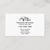 プロフェッショナル建築手利大工ツール 名刺 (裏面)