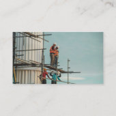 プロフェッショナル建築掘削機プラントオペレータ 名刺 (裏面)