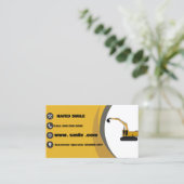 プロフェッショナル建築掘削機プラントオペレータ 名刺 (スタンド正面)