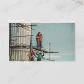 プロフェッショナル建築掘削機プラントオペレータ 名刺 (裏面)