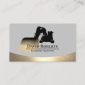 プロフェッショナル建築掘削機プラントオペレータ 名刺 (正面)