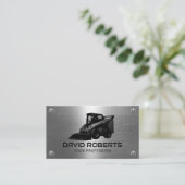 プロフェッショナル建築機器操作者金属 名刺 (スタンド正面)