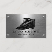 プロフェッショナル建築機器操作者金属 名刺 (正面)