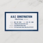 プロフェッショナル建築社屋青写真 名刺 (裏面)