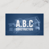 プロフェッショナル建築社屋青写真 名刺 (正面)