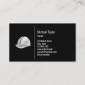 プロフェッショナル建築請負業者ビルダーメタル 名刺 (裏面)