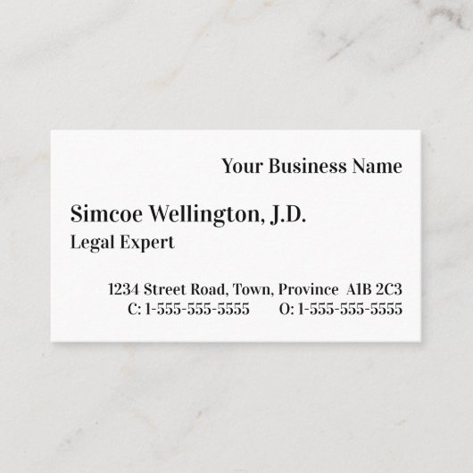 プロフェッショナル弁護士の名刺 名刺 (正面)