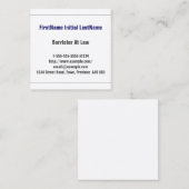 プロフェッショナル弁護士ビジネスカード スクエア名刺 (正面/裏面)