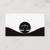 プロフェッショナル弁護士ブラックアンドホワイトビジネスカード ロイヤリティカード (裏面)