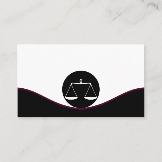 プロフェッショナル弁護士ブラックアンドホワイトビジネスカード ロイヤリティカード (裏面)