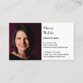 プロフェッショナル弁護士ブラックアンドホワイトビジネスカード ロイヤリティカード (正面)