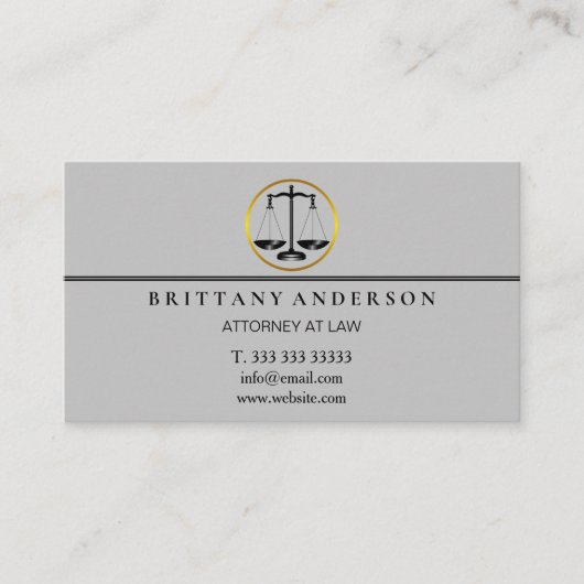 プロフェッショナル弁護士ブラックスケールビジネス 名刺 (正面)