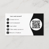 プロフェッショナル弁護士ブラック&ホワイトビジネスカード ロイヤリティカード (裏面)