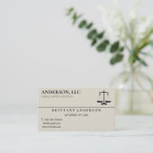 プロフェッショナル弁護士ブラック 名刺 (スタンド正面)