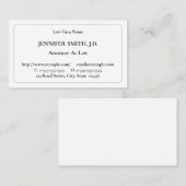 プロフェッショナル弁護士名伝統的刺 名刺 (正面/裏面)